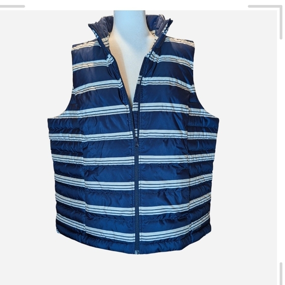 Lands' End Navy Puffer Vest - Picture 1 of 8